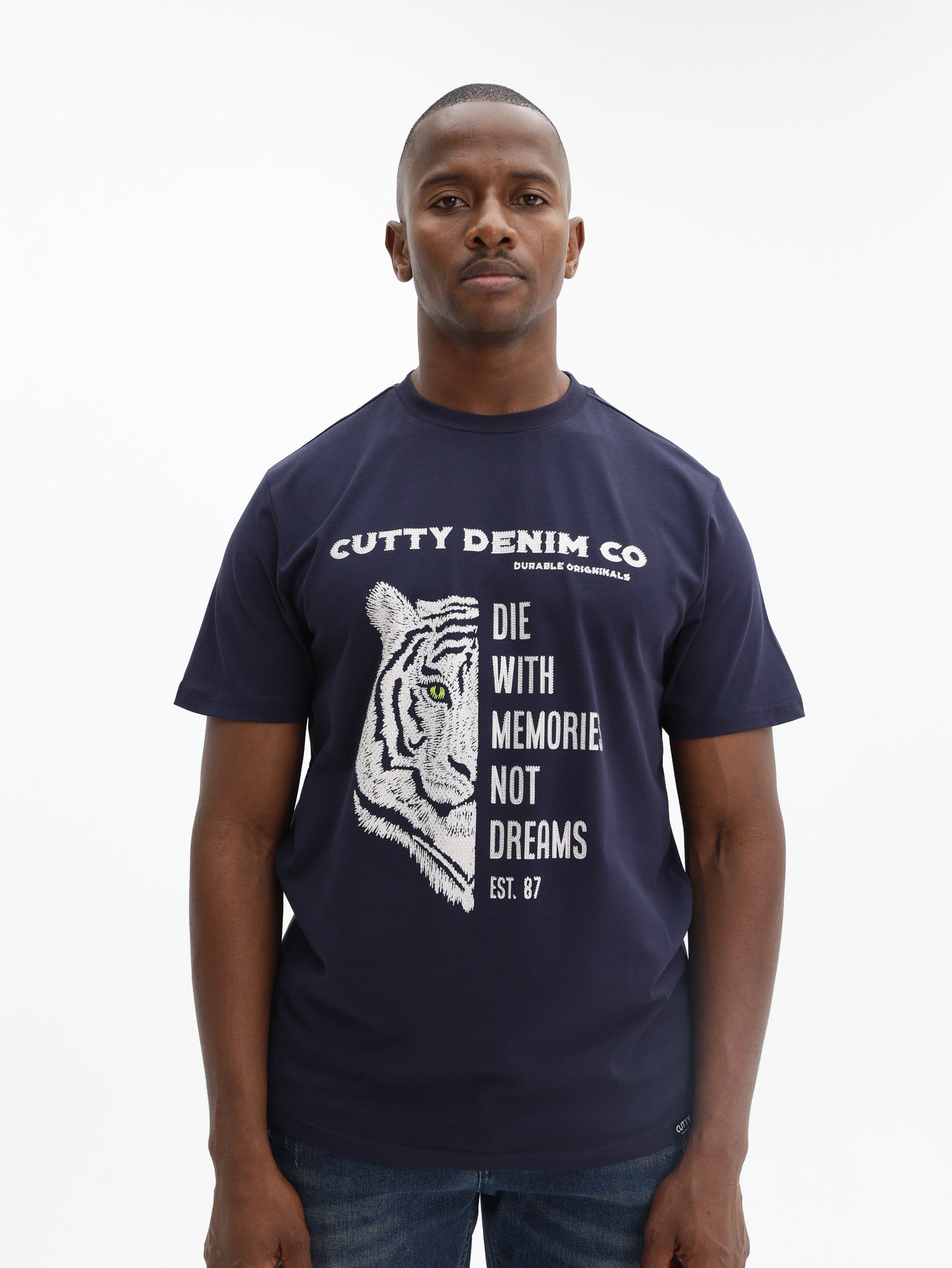 Cutty Crew Tiger Print Navy
